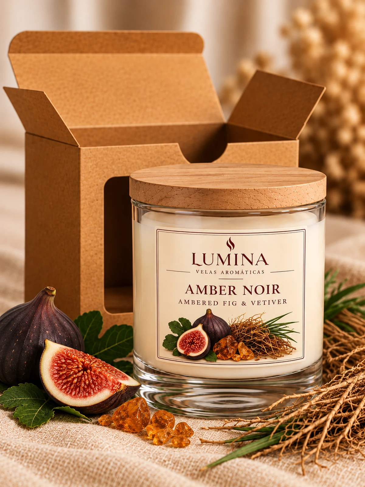 Vela Lumina Amber Noir